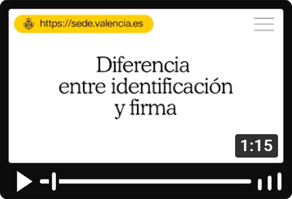 Diferencia entre identificación y firma electrónica